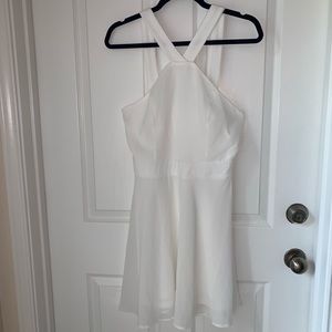 White cross top dress